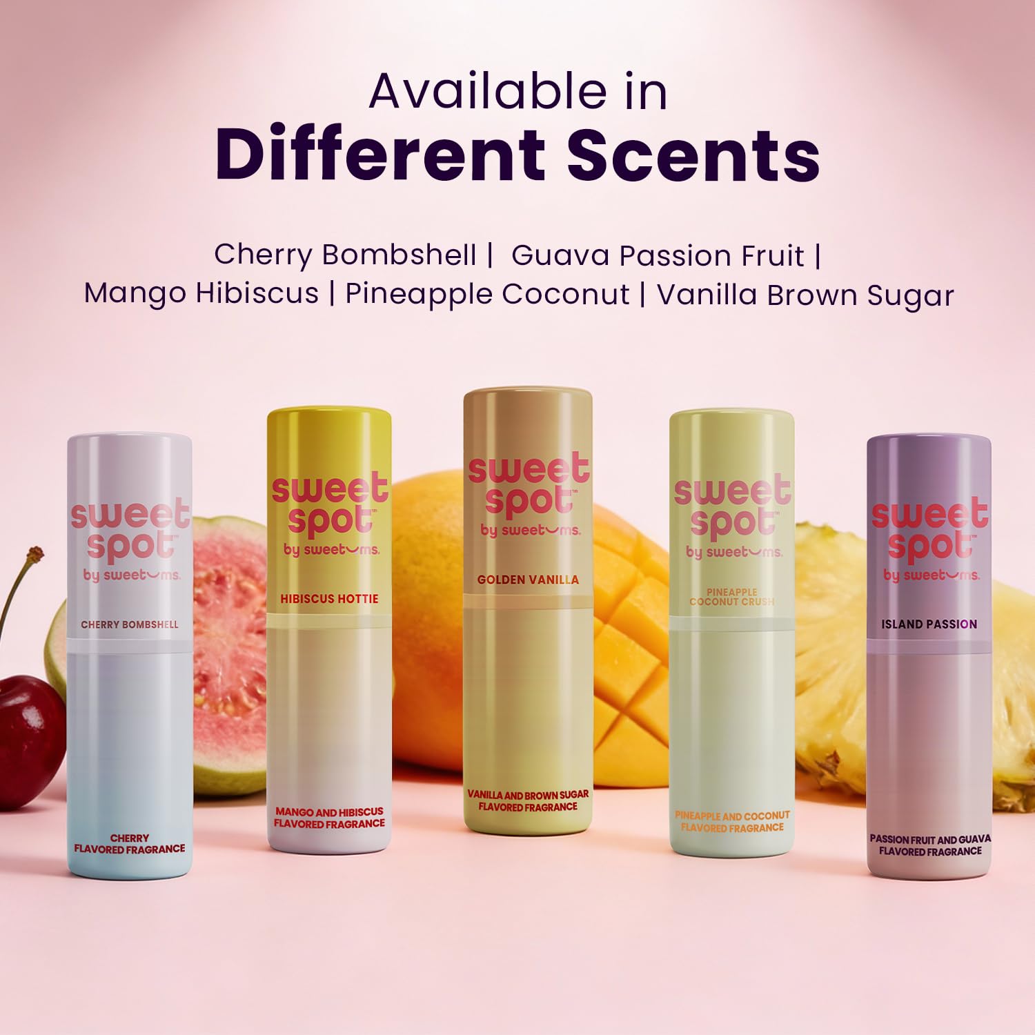 Sweetums SweetSpot Flavored Solid Perfume Stick – Brown Sugar Vanilla | Travel-Friendly, Long-Lasting Fragrance
