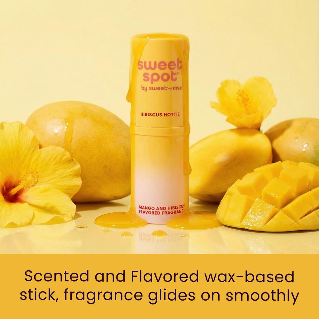 SweetSpot Mango Hibiscus Solid Perfume Stick | Portable, Long-Lasting Fragrance by Sweetums