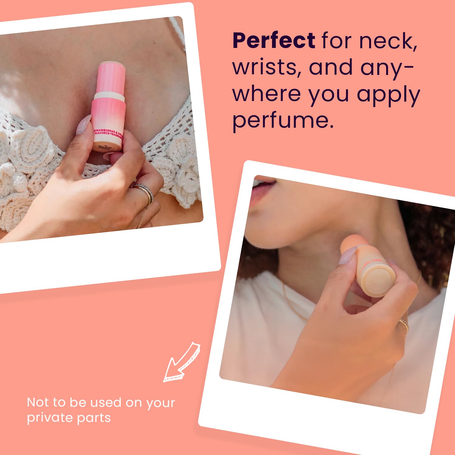 Sweetums SweetSpot Peach Solid Perfume Stick – Portable, Long-Lasting Fragrance
