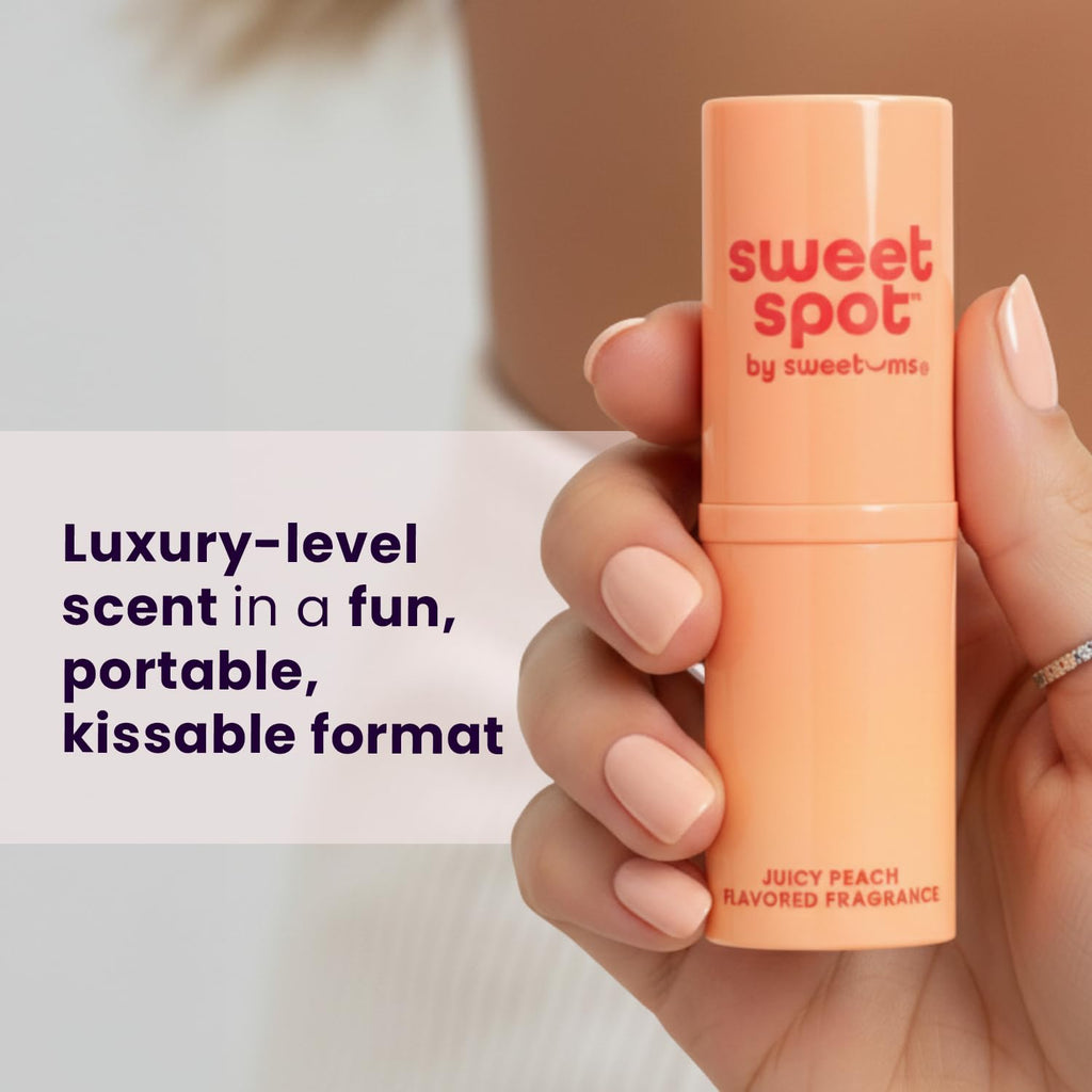 Sweetums SweetSpot Peach Solid Perfume Stick – Portable, Long-Lasting Fragrance