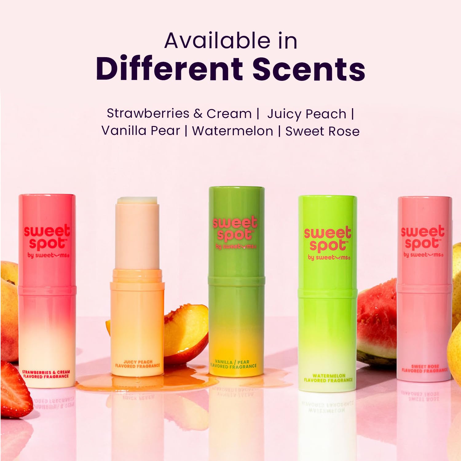 SweetSpot Flavored Solid Perfume Stick – Sweet Rose | Portable, Long-Lasting Fragrance