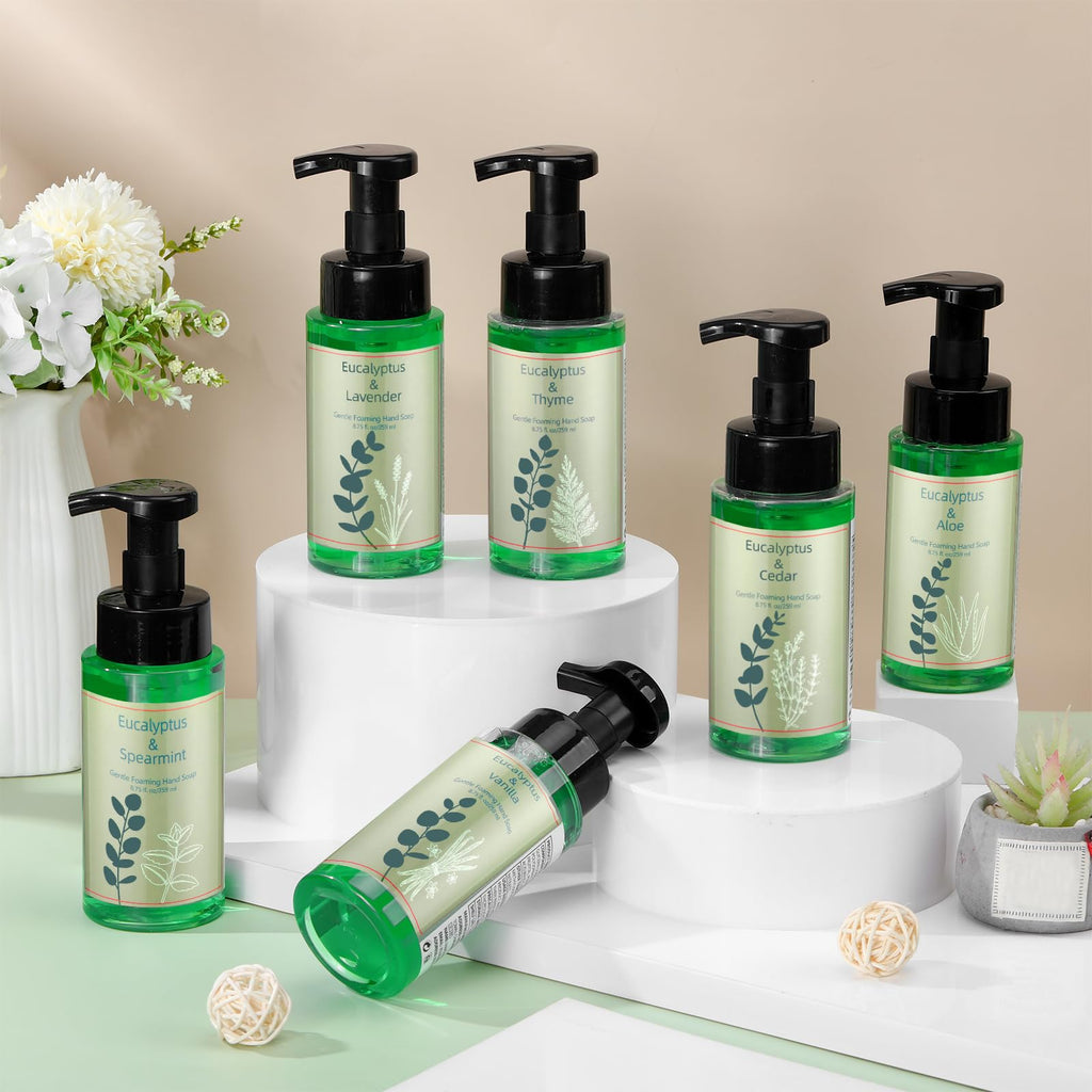 Swiffen 6-Pack Eucalyptus Foaming Hand Soap with Pump – Moisturizing 259ml Bottles