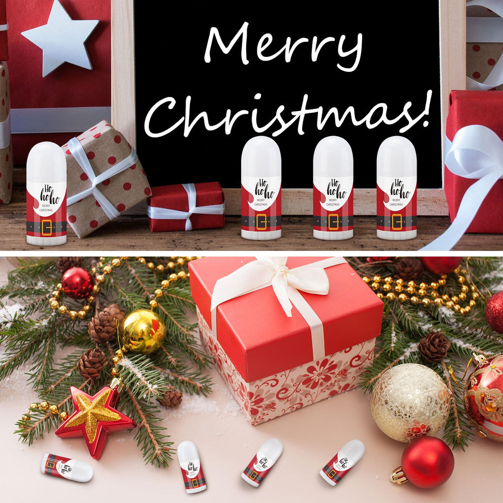 Swiffen 50 Pcs Christmas Mini Lip Balm Pack – Assorted Flavors & Beeswax Gift Set