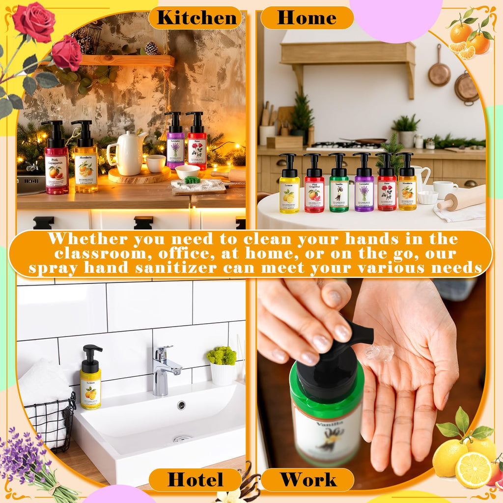 Swiffen 6-Pack Foaming Hand Soap with Pump – 259 ml Each, Moisturizing, Holiday Scents