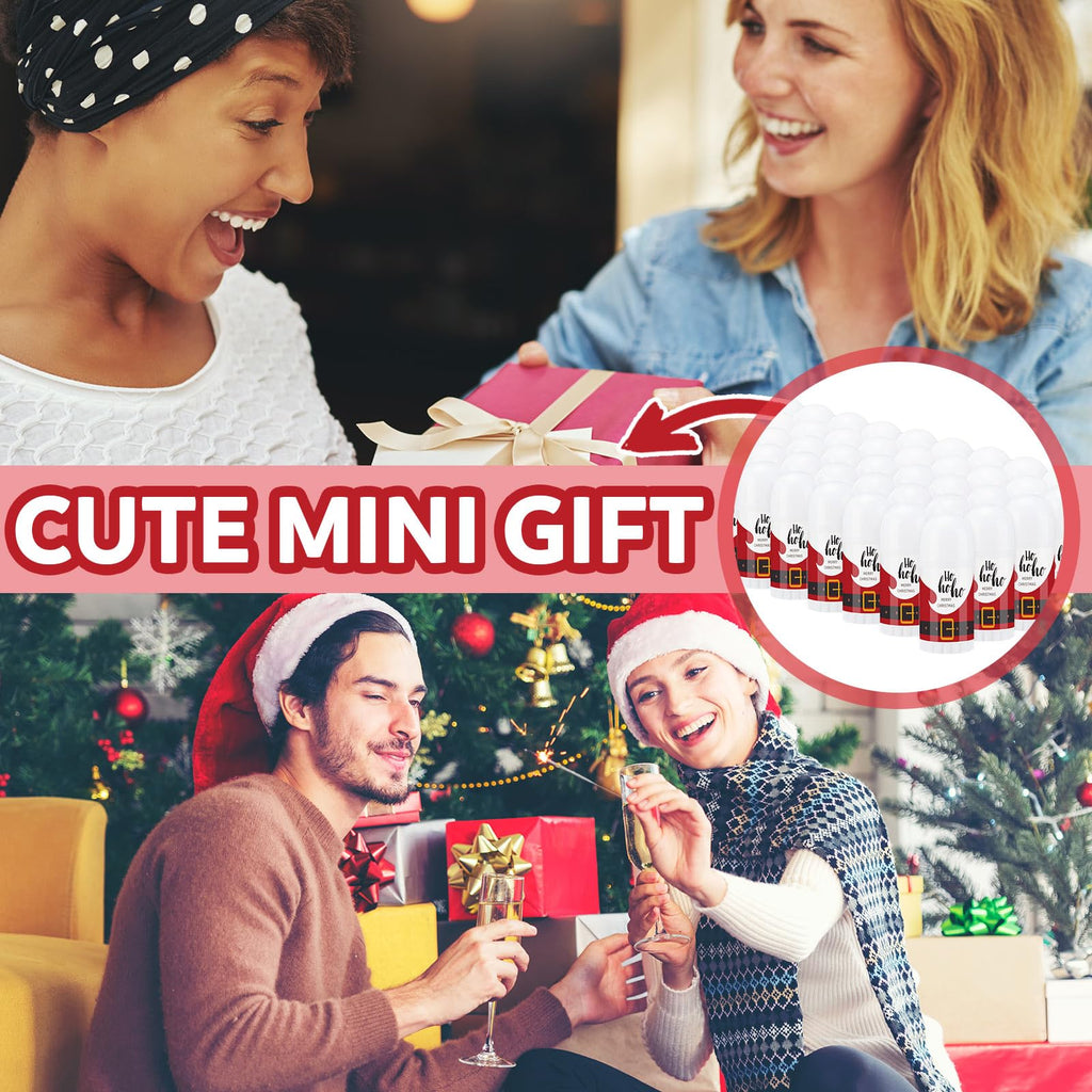 Swiffen 50 Pcs Christmas Mini Lip Balm Pack – Assorted Flavors & Beeswax Gift Set