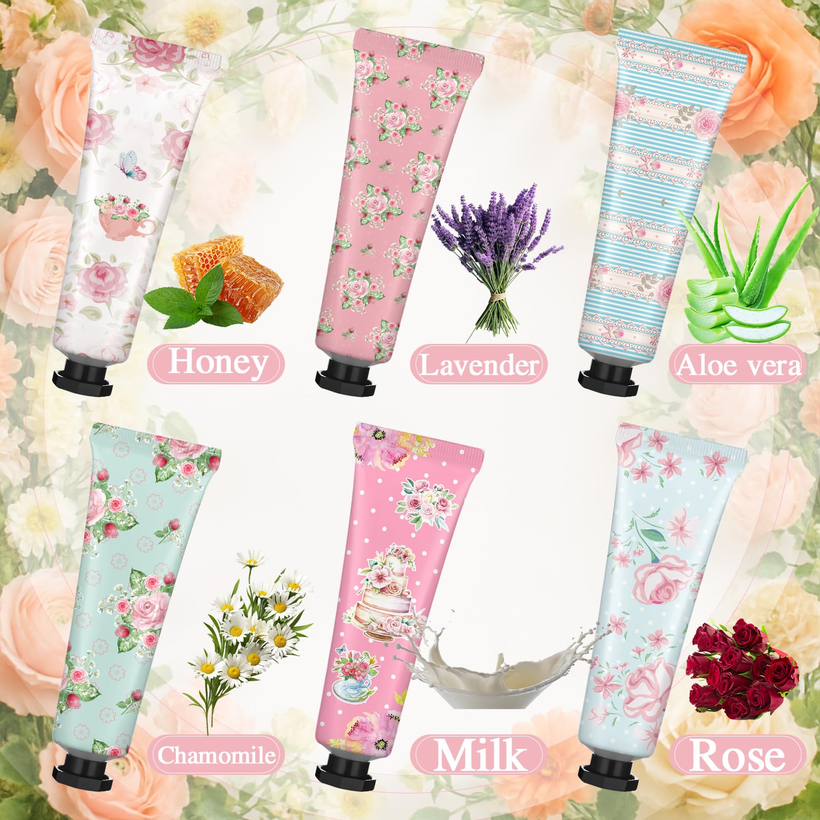 Swiffen Tea Party Hand Cream Gift Set – Floral 30ml x48 Tubes