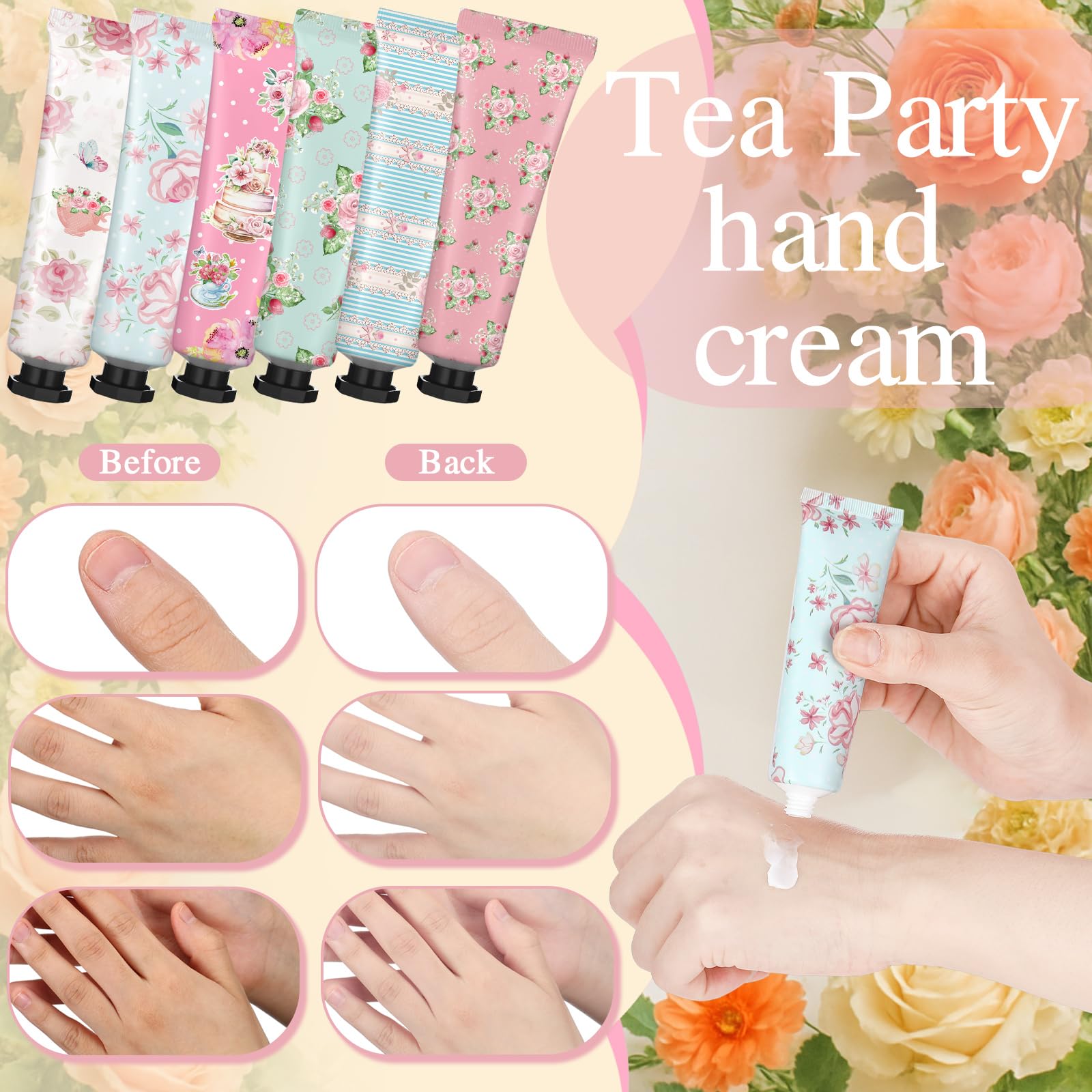 Swiffen Tea Party Hand Cream Gift Set – Floral 30ml x48 Tubes