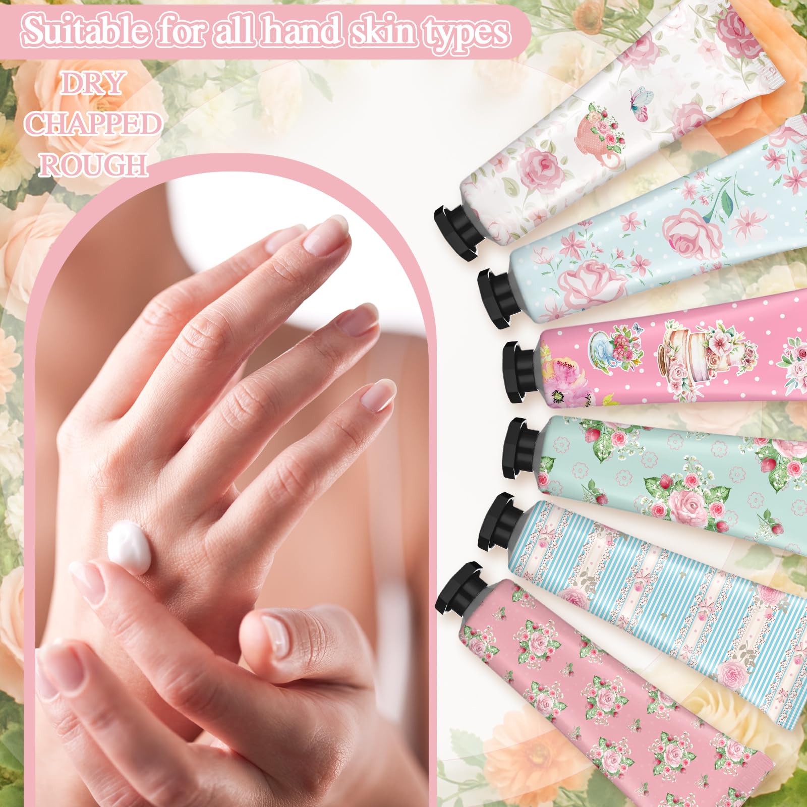 Swiffen Tea Party Hand Cream Gift Set – Floral 30ml x48 Tubes