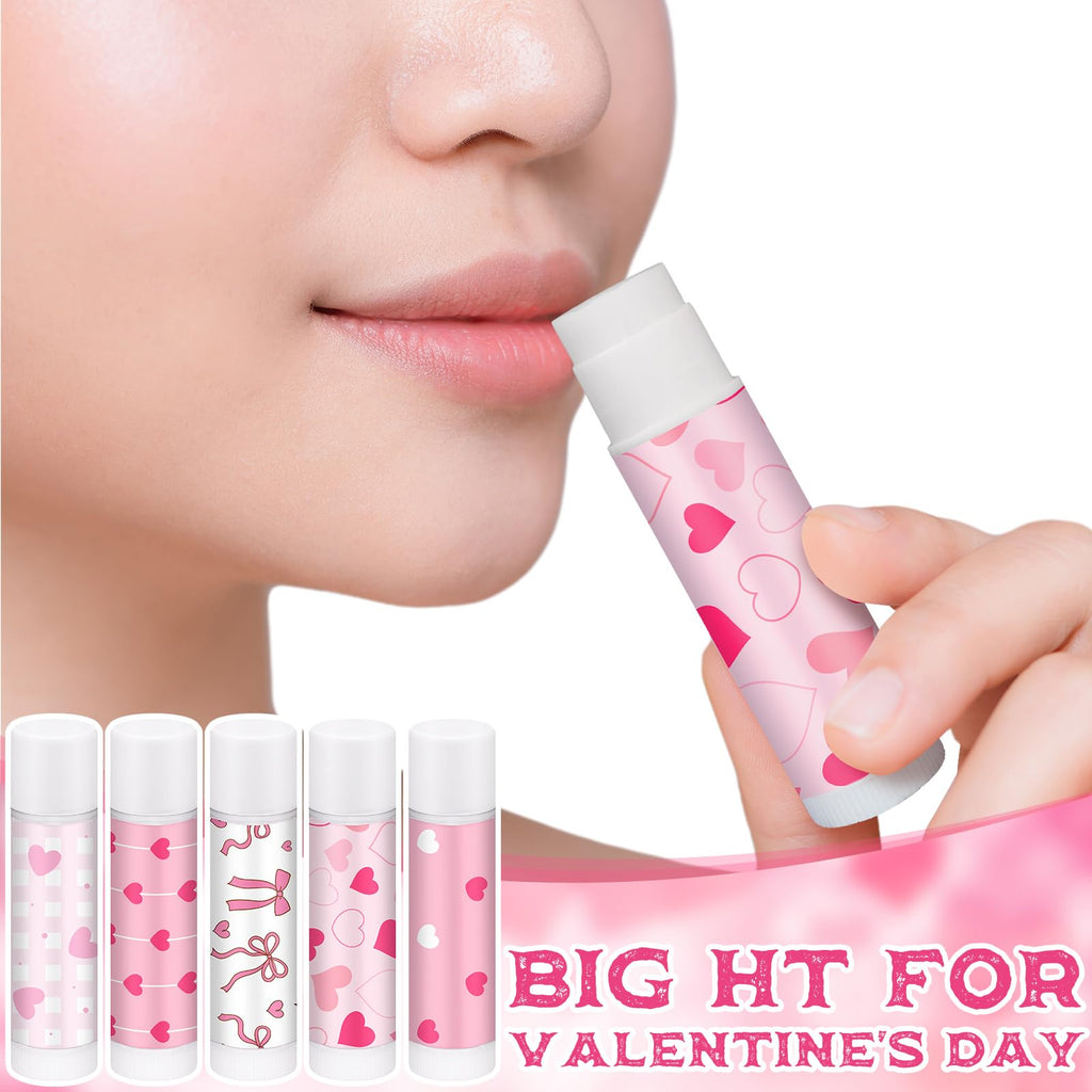 Swiffen 50-Pack Valentine's Lip Balms Gifts Bulk | Galentine's Day Party Favors