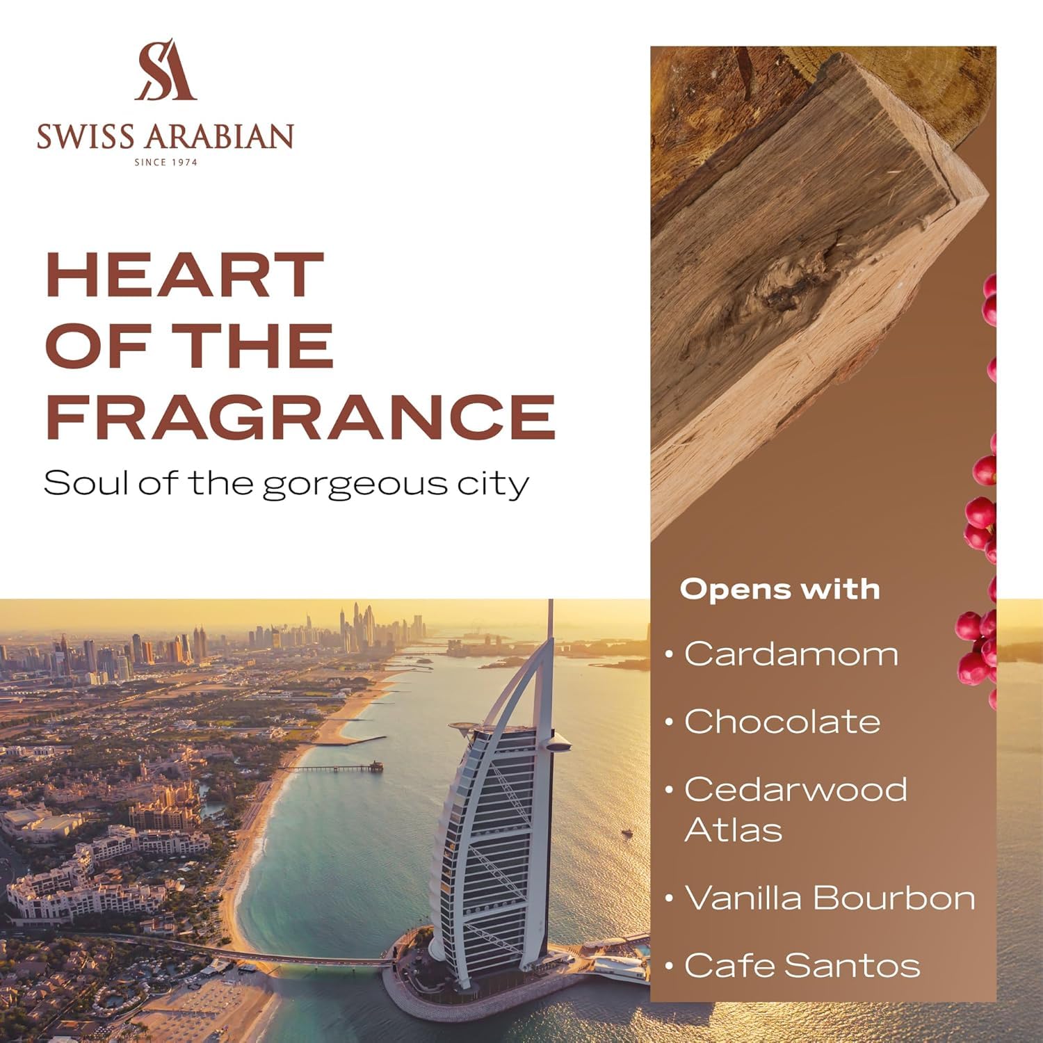 Swiss Arabian Opulence of Dubai Extrait de Parfum – 100ml Unisex Luxury Fragrance