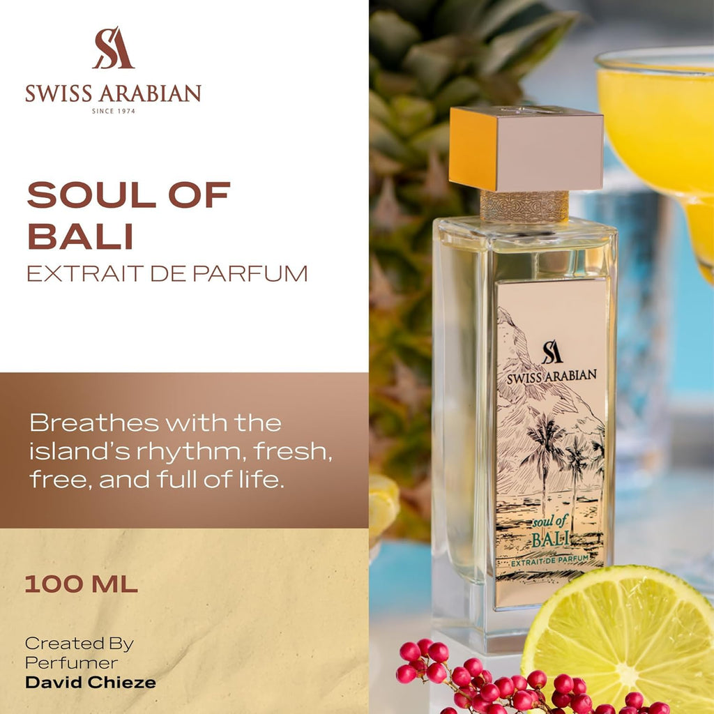 Swiss Arabian Soul of Bali Eau de Parfum 100ml | Unisex Fragrance