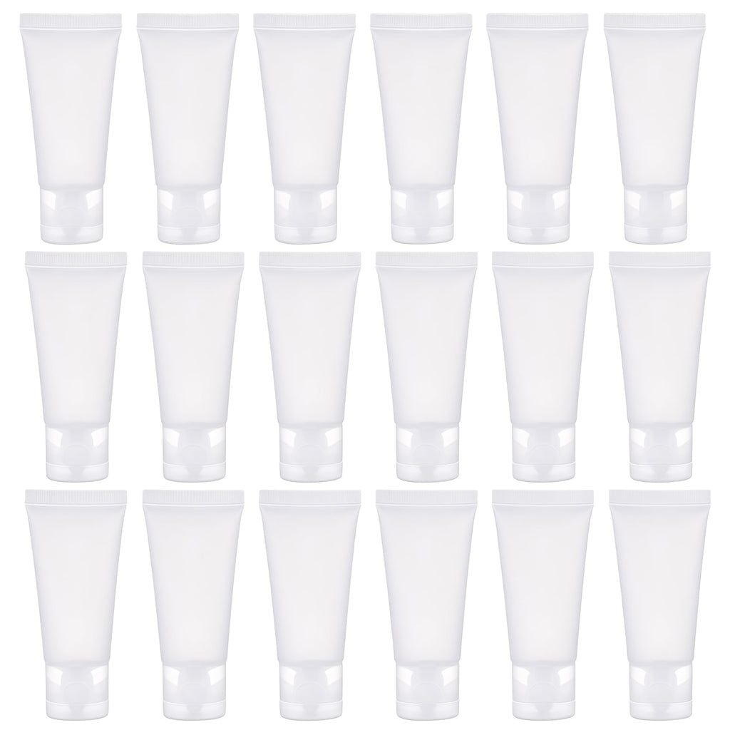 SYBL 20Pcs 50ml Clear Refillable Tubes – Leak-Proof Cosmetic Containers