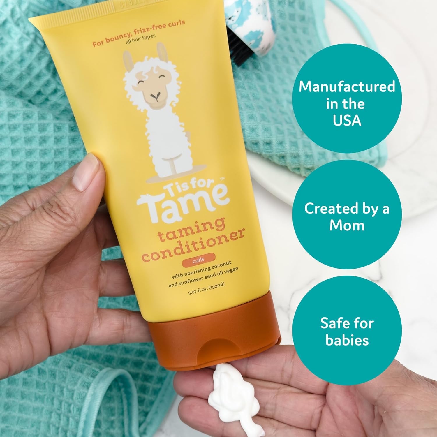 T is for Tame Taming Conditioner for Kids – Detangles, Softens & Frizz Control