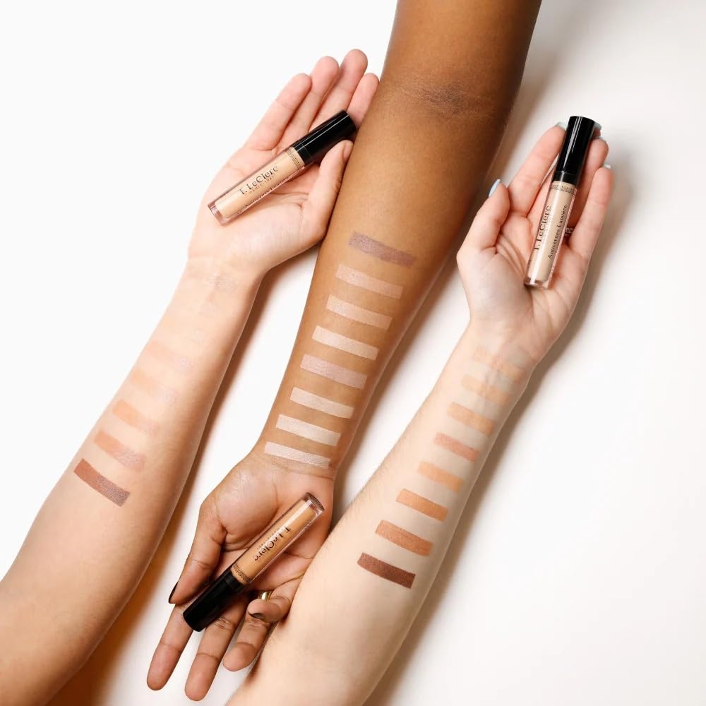 T. LeClerc Luminous Correcting Concealer | Hydrating 2-in-1 Brightening Formula with Cornflower Water | Beige-Rosé, 5ml