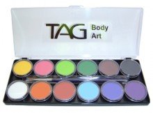 TAG Face Paint Palette 12x10g – 12 Vibrant Shades for Face & Body