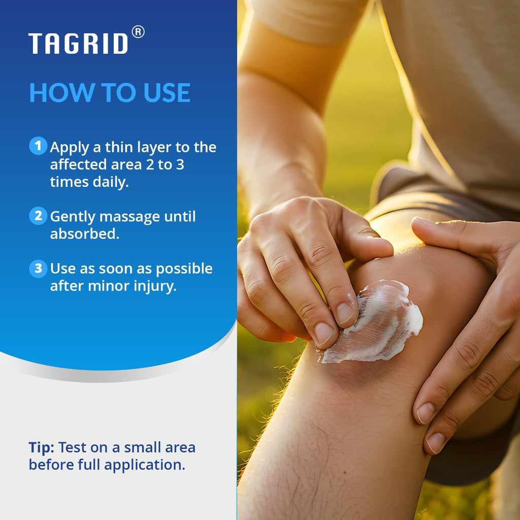 TAGRID Arnica Cream Extra Strength — Fast Bruise & Pain Relief with Vitamin K (4 oz)