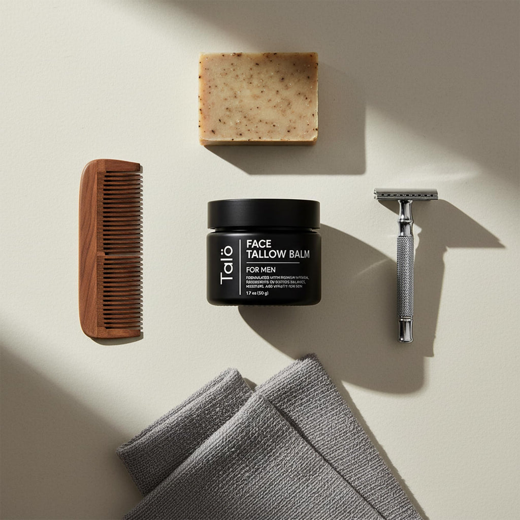 TALÖ Beef Tallow Moisturizer for Men | 100% Natural Grass-Fed Tallow, No Fillers