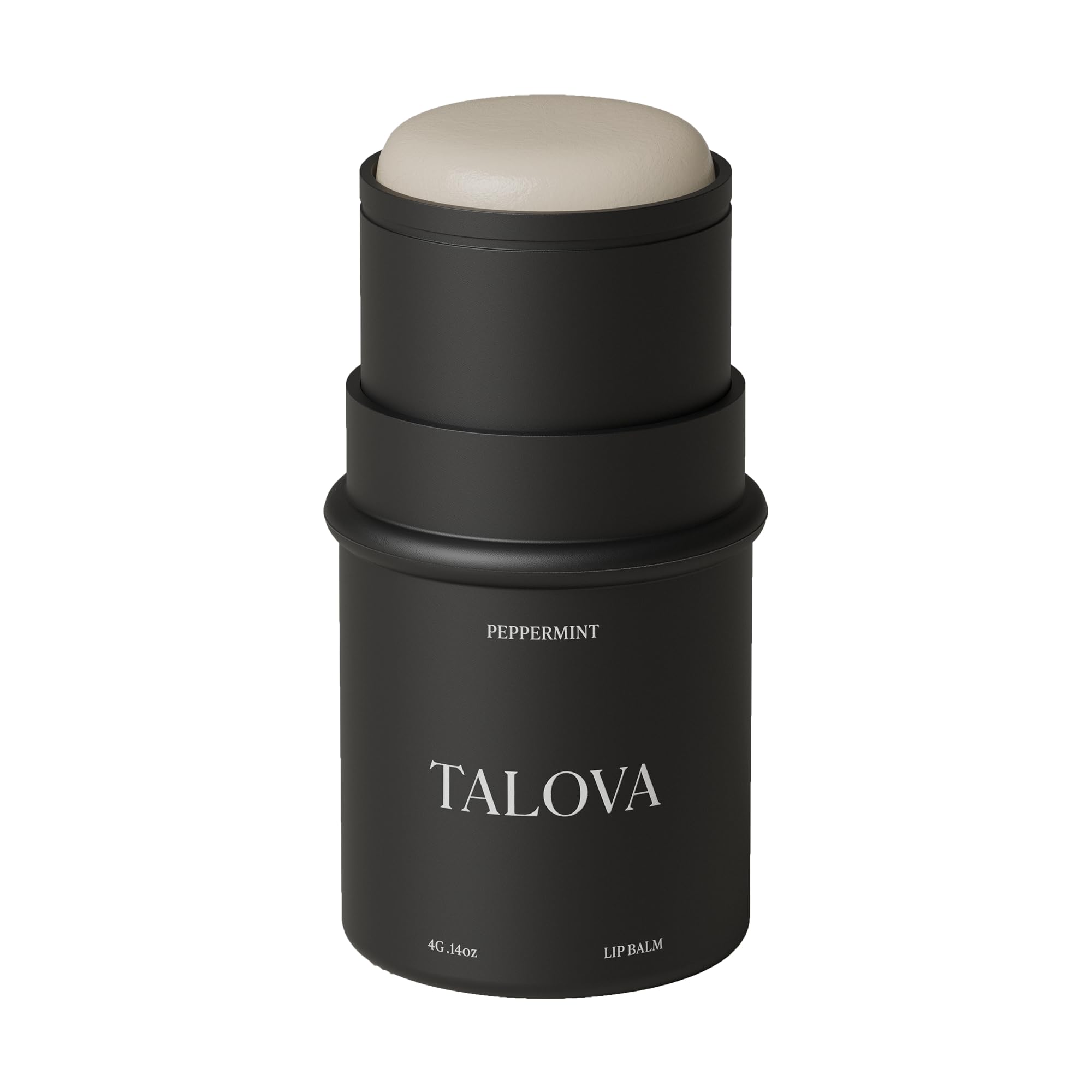 TALOVA Peppermint Grass-Fed Tallow Lip Balm – Overnight Lip Mask with Vitamins A, D, E, and K