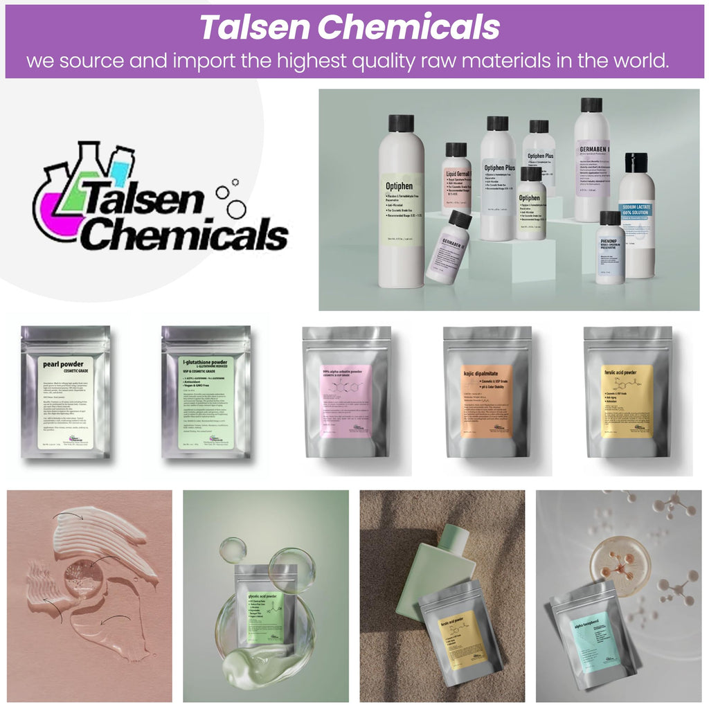 Allantoin Powder 2 Oz Cosmetic Grade – Hydration & Gentle Exfoliation | Talsen Chemicals (2-Pack)