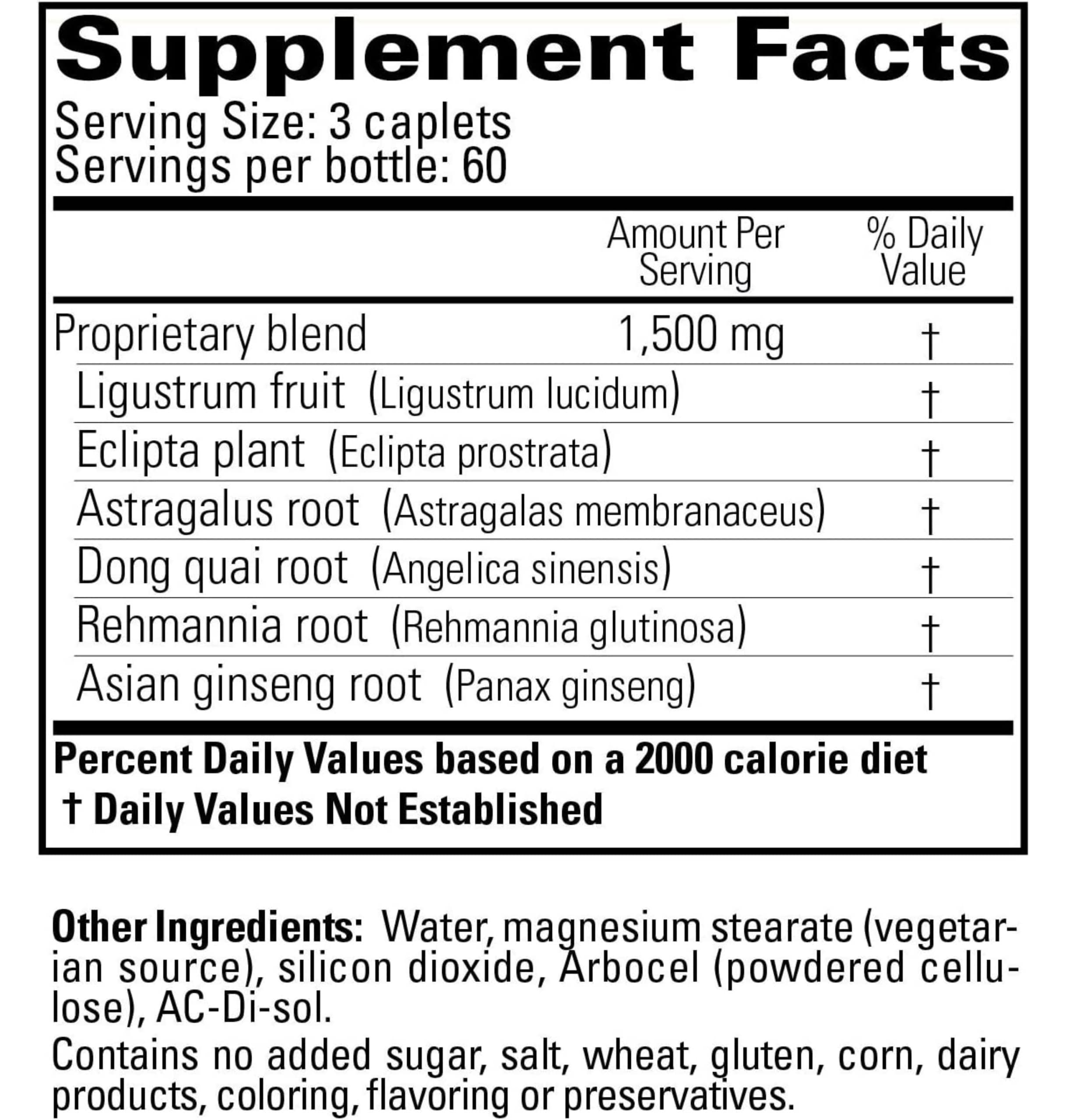 PriaPlex Natural Hair Growth Supplement by Tango — 180 Caplets for Hair Loss Support (Men & Women)