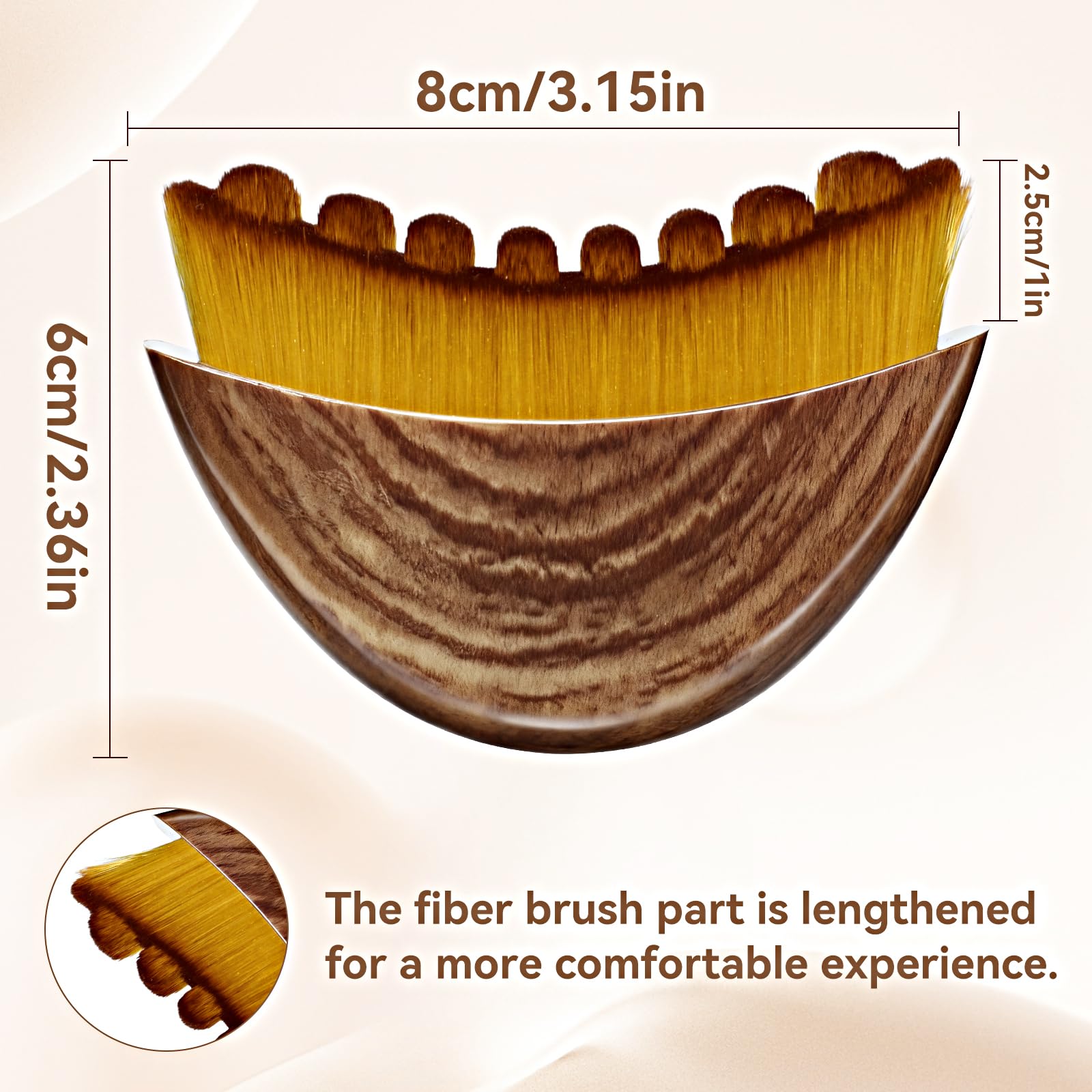 Tankitial Lymphatic Contour Face Brush – Soft Bristles for Sculpting, Detox Massage & Absorption