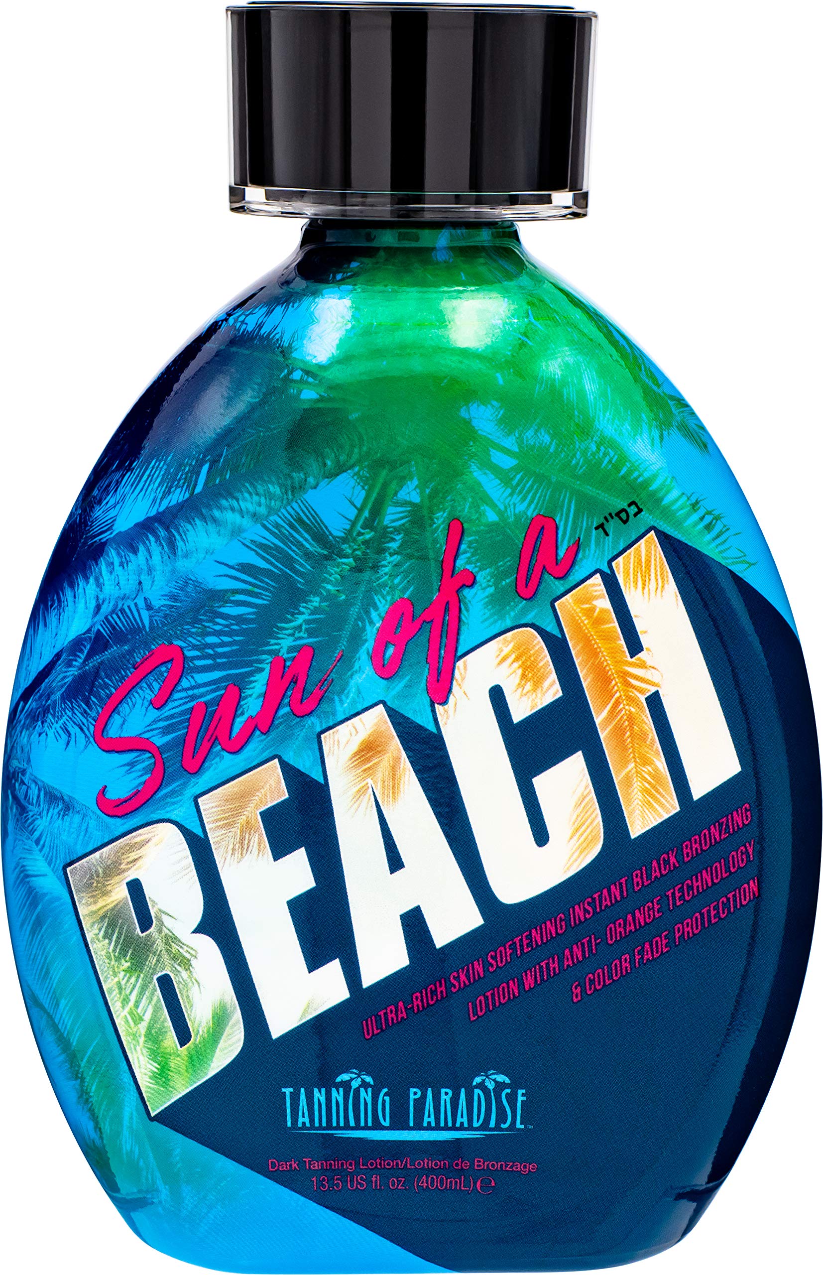 Tanning Paradise Sun of a Beach Instant Black Bronzing Lotion – Vitamin Rich 13.5oz