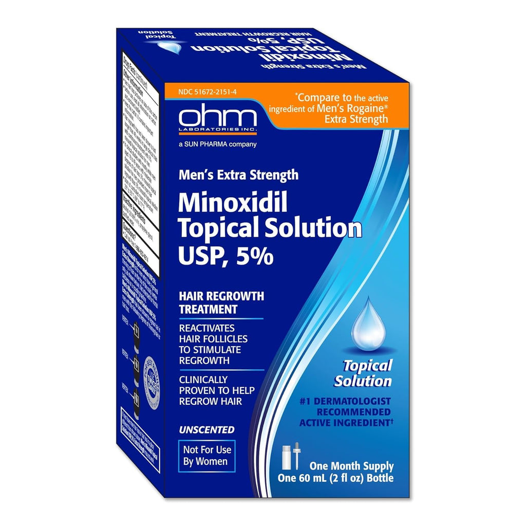 TARO Minoxidil 5% Solution for Men – 2oz Topical Hair Regrowth