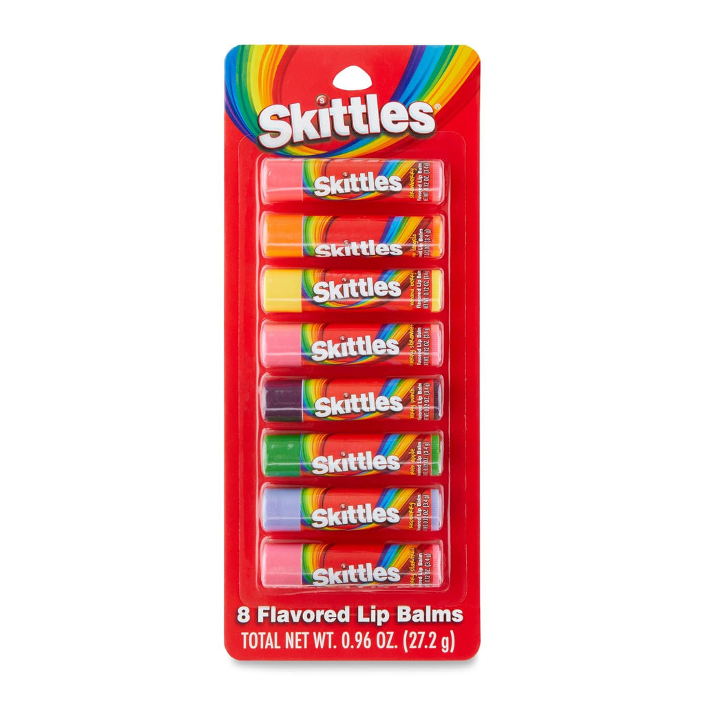 Taste Beauty Skittle Lip Balms – 8-Count Christmas Stocking Stuffers Pack
