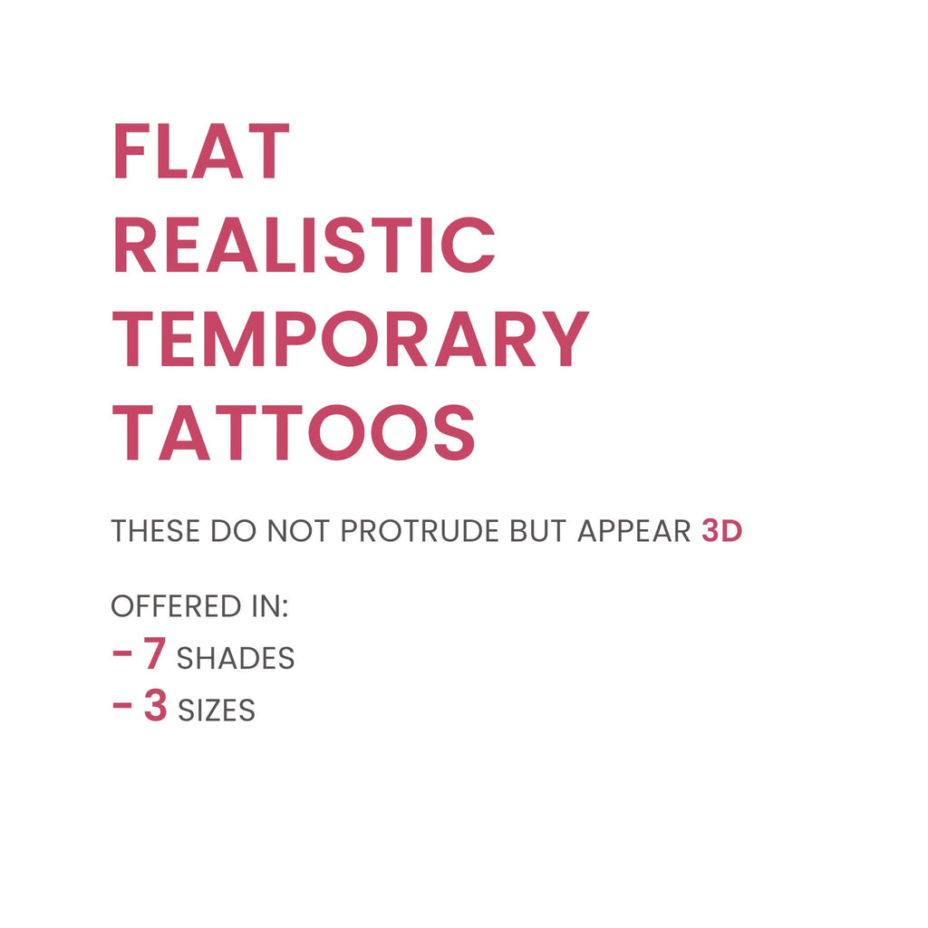 TataTattoos Temporary Realistic Nipple & Areola Tattoos – Non-Surgical Mastectomy Recovery (Auburn, Small Pack of 10)