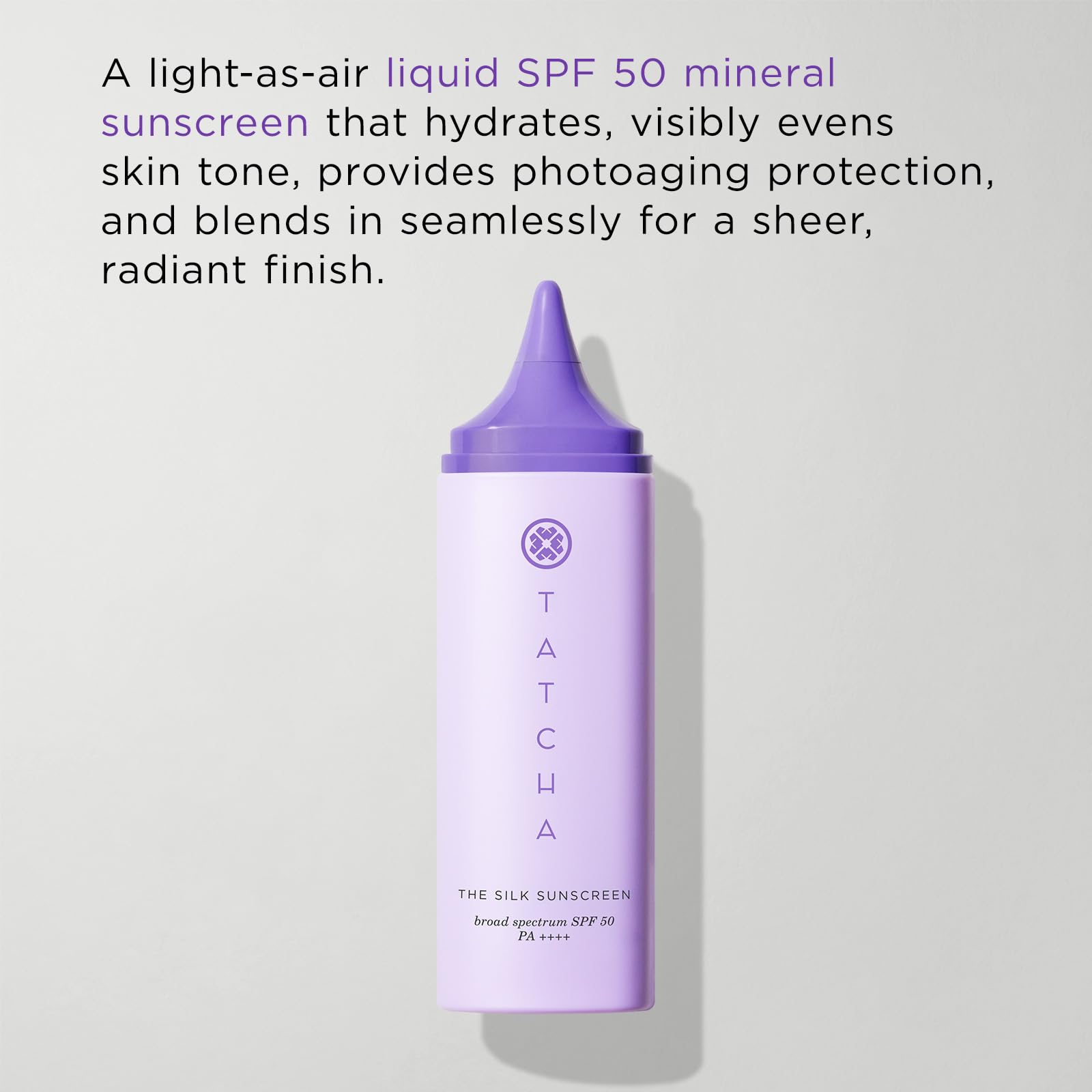 The Silk Sunscreen SPF 50 PA++++ | Weightless Hydrating Mineral Sunscreen – 50 ml | TATCHA