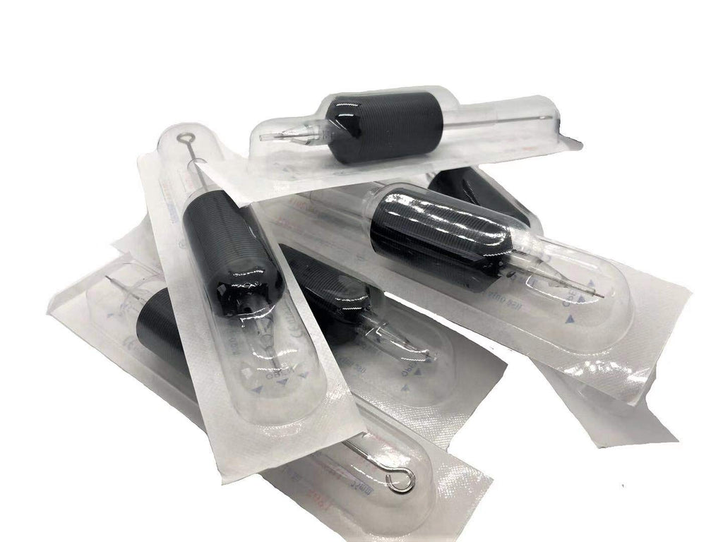 Tatmax International 20Pcs 1 Inch Tattoo Needle & Tube Combo – 5M1 7M1 9M1 11M1 13M1 15M1
