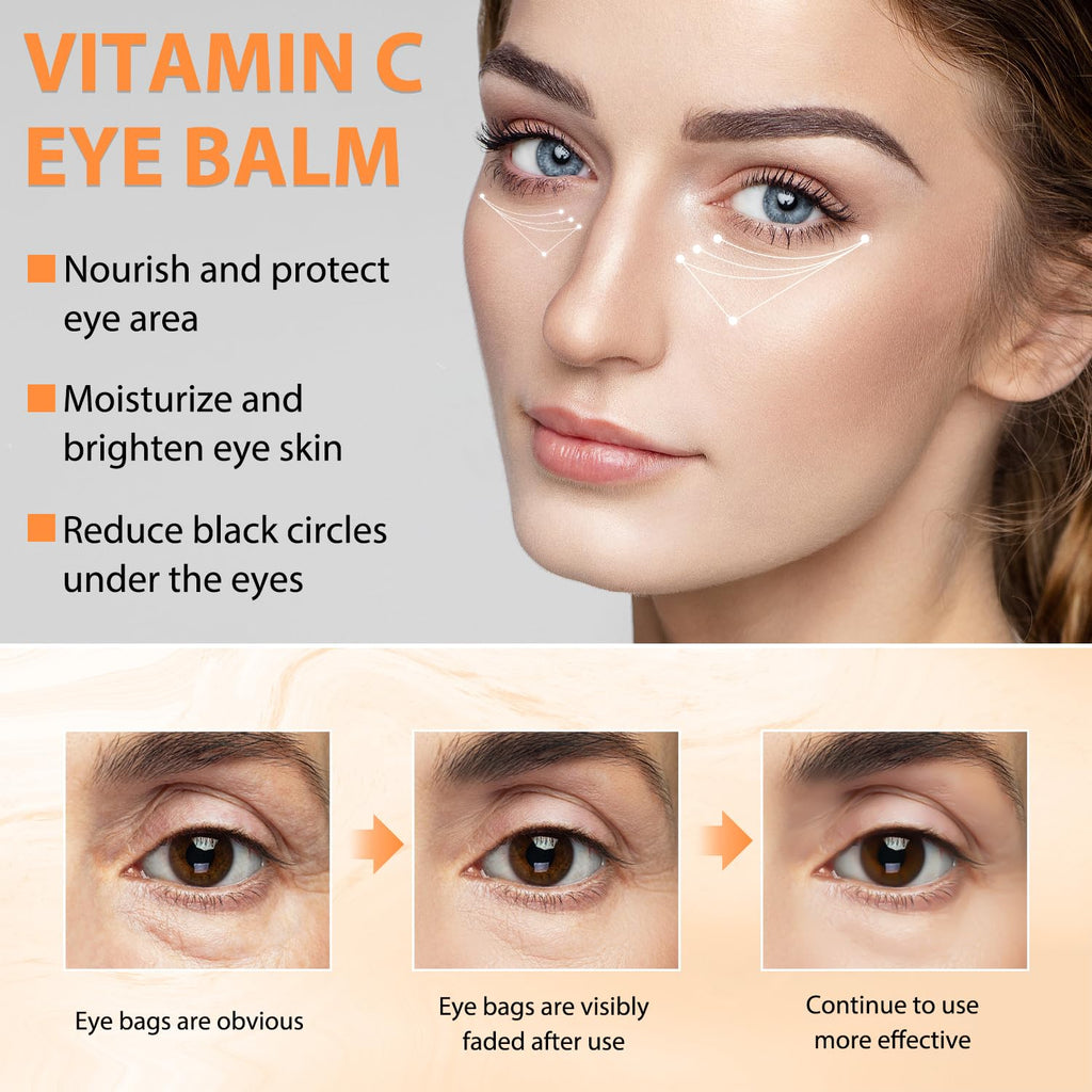 Tbexem Revive Glow Vitamin C Eye Balm – Hydrating Eye Cream (2PCS)