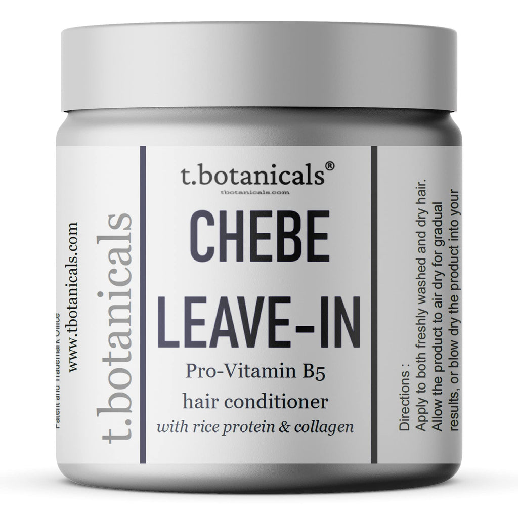 t.botanicals Chebe Leave-In Conditioner for Hair Growth – Provitamin B5, Silk Amino Acids, Collagen, 8 oz
