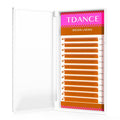 TDANCE Brown Colored Lash Extensions 0.07mm | C/D Curl Premium Korean PBT 8-15mm