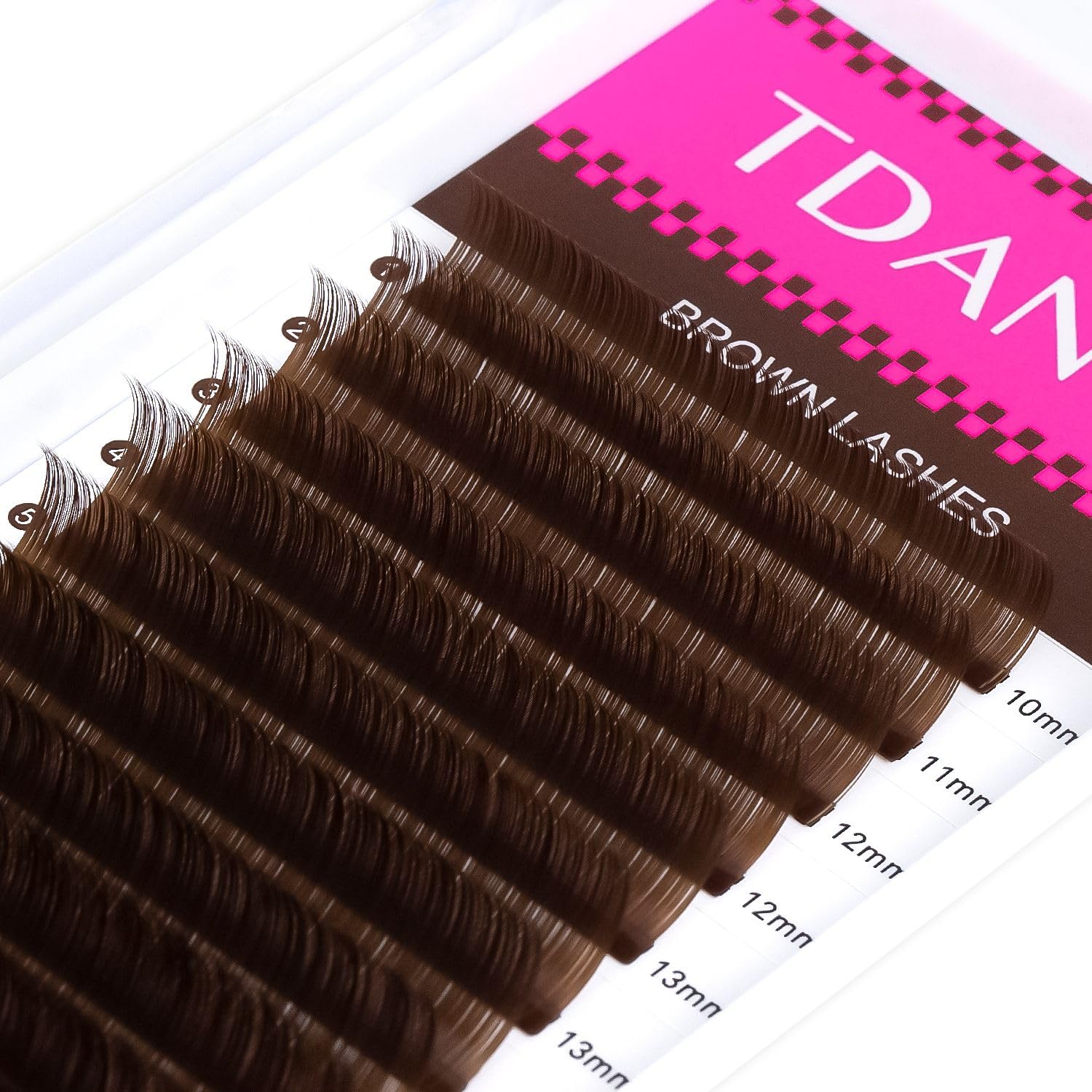 TDANCE Dark Brown Lash Extensions – 0.03/0.05/0.07mm, C/D Curl, 10-17mm