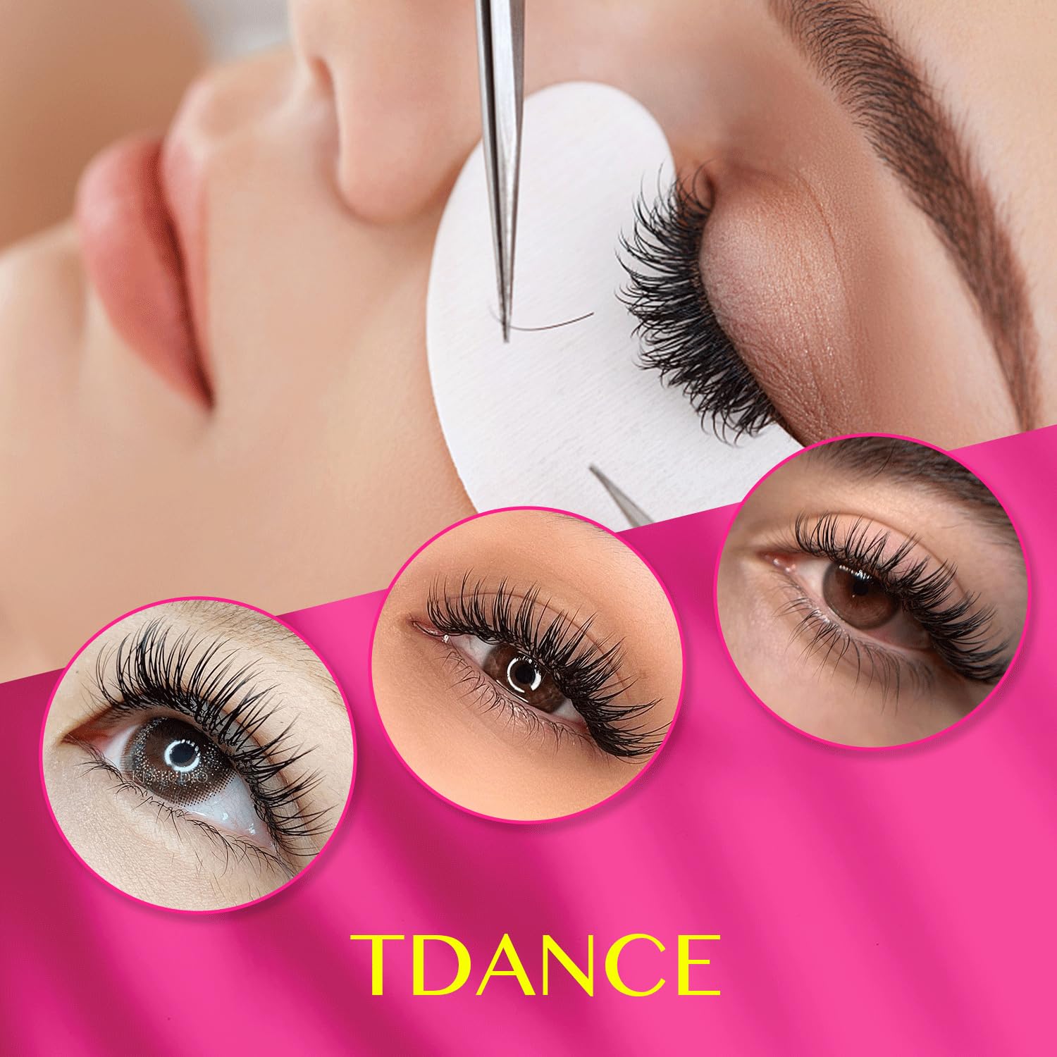 TDANCE Flat Lashes Eyelash Extensions 0.15/0.2mm – Lightweight Ellipse Lashes, Matte Black for Salon Use