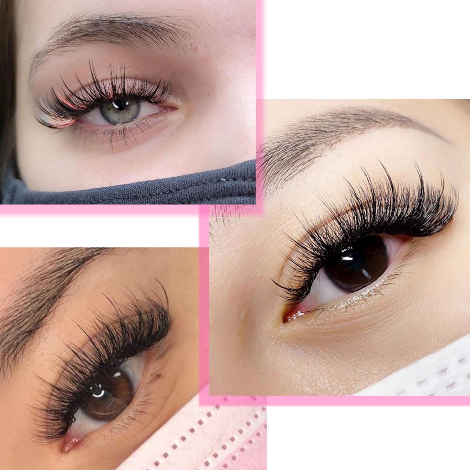 TDANCE Spikes Lash Extensions Matte Black Premade Spikes Eyelash Extensions (Spikes-0.07-D, 8–15 mm)