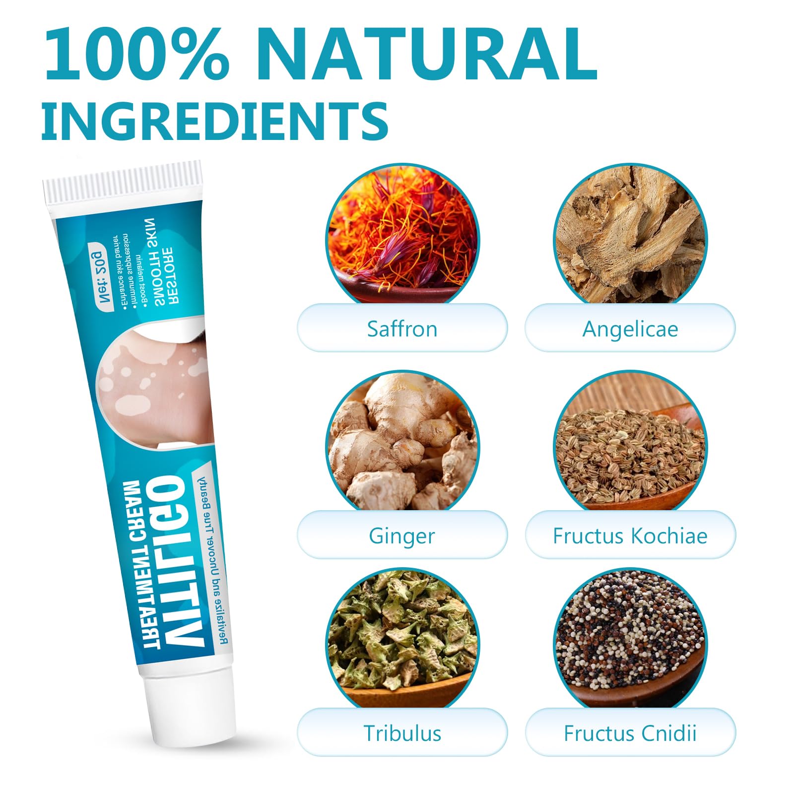 TDZLDM Vitiligo Cream - Natural White Spot Treatment for Face and Body