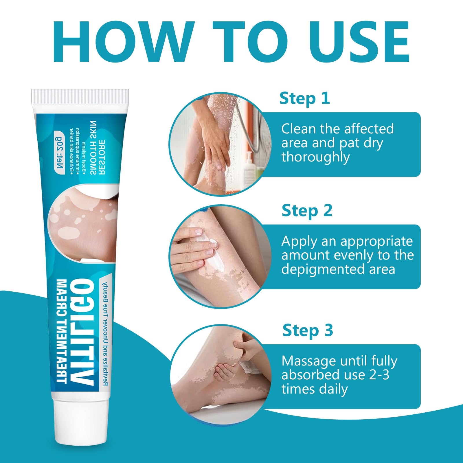 TDZLDM Vitiligo Cream - Natural White Spot Treatment for Face and Body