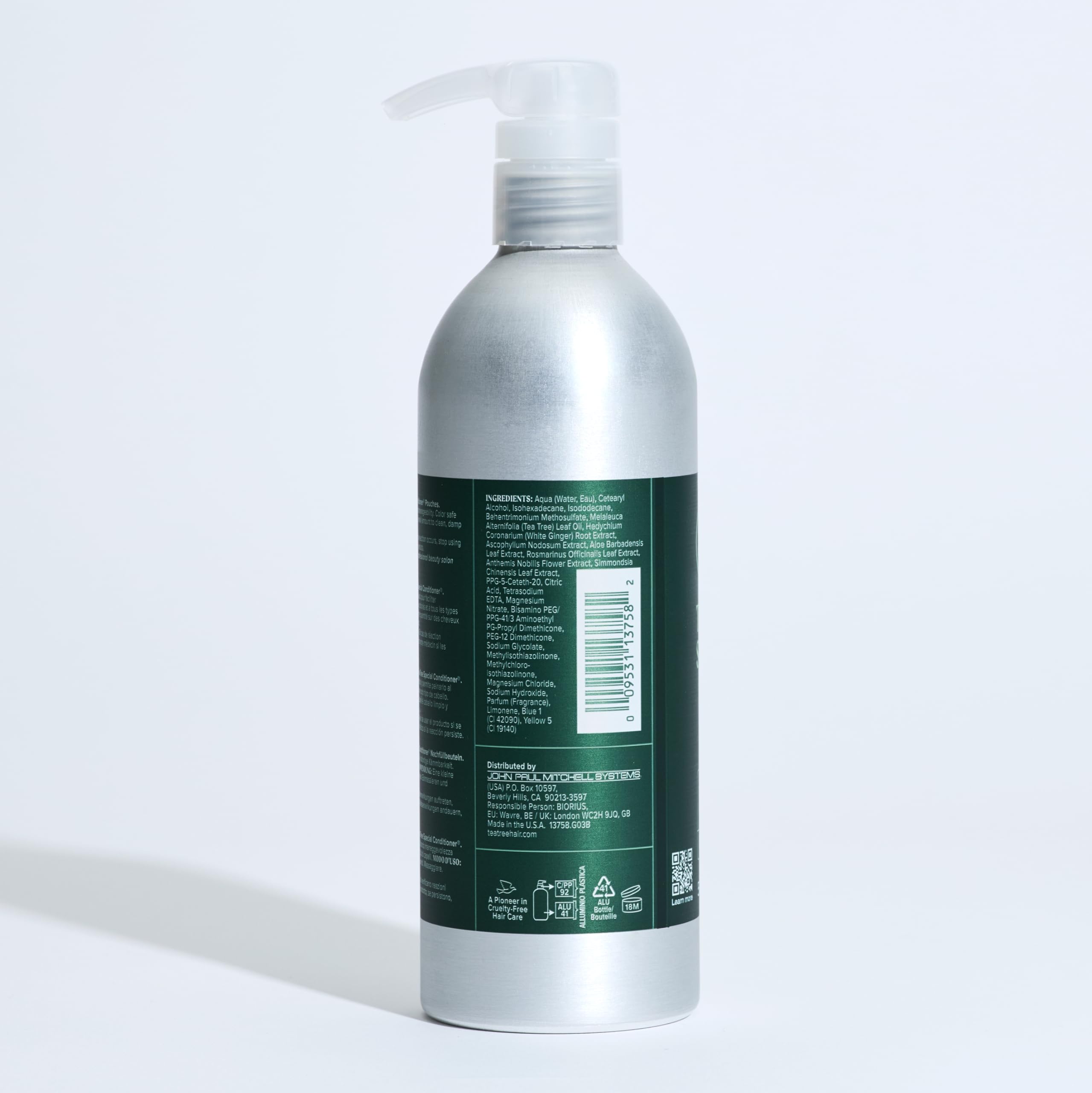 Tea Tree Special Conditioner Aluminum Bottle – Detangles, Smooths & Softens Hair All Hair Types 16.9 fl oz