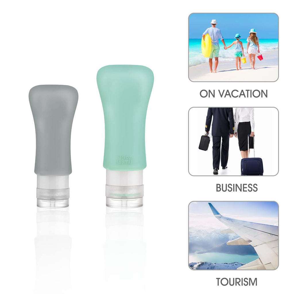 Teapile 20-Pack Travel Bottles Set – 3oz & 2oz Leak-Proof Toiletries Kit