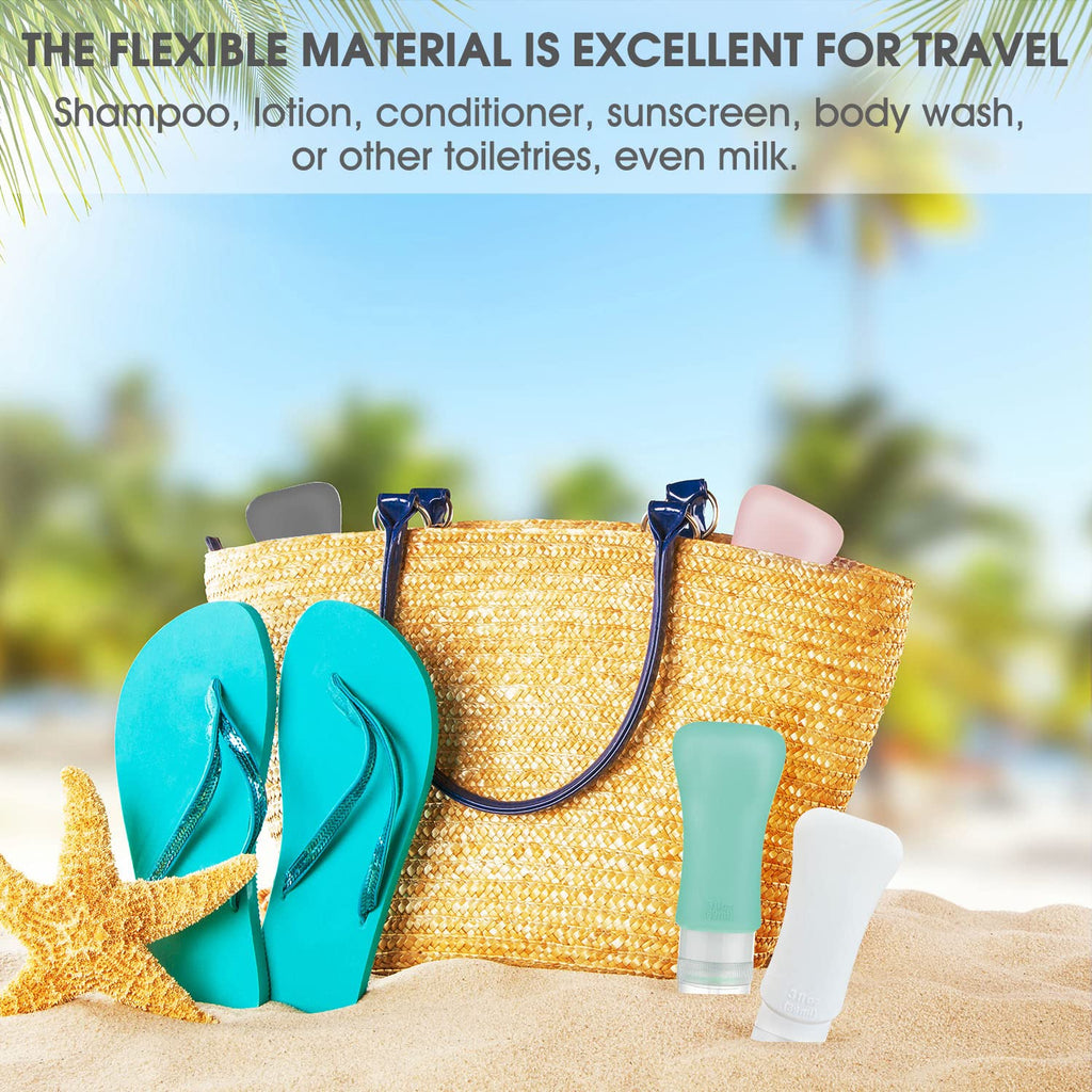 Teapile 20-Pack Travel Bottles Set – 3oz & 2oz Leak-Proof Toiletries Kit