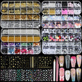 Teenitor Nail Charms & Gems Kit – 8 Boxes, 20 Nail Stickers, 3D Gems for Nails