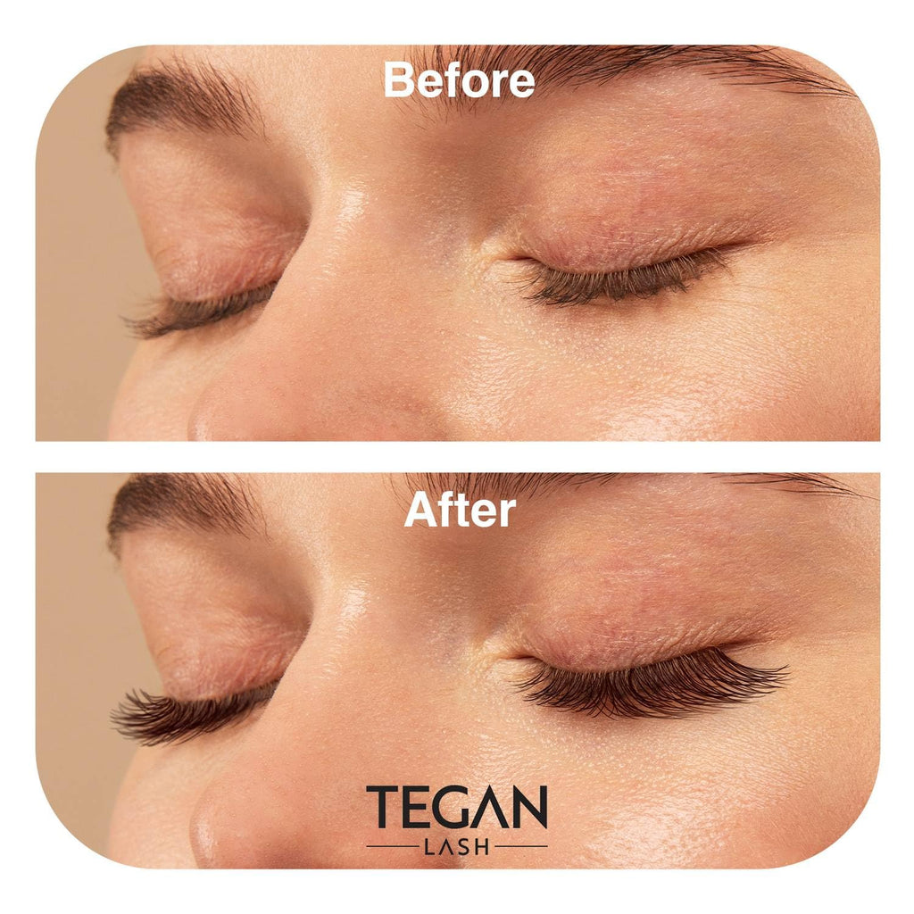 TEGAN LASH 500 Promade Fans Volume Eyelash Extensions — Handmade 3D-16D, 0.03/0.05/0.07, C/CC/D Curl, 9-15mm