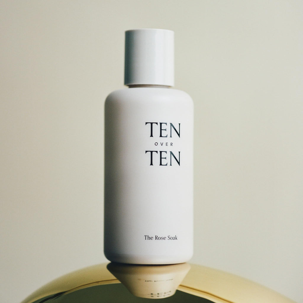 tenoverten The Rose Soak – Acetone-Free Nail Polish Remover | Clean, Natural, Non-Toxic (4 fl oz / 118 ml)