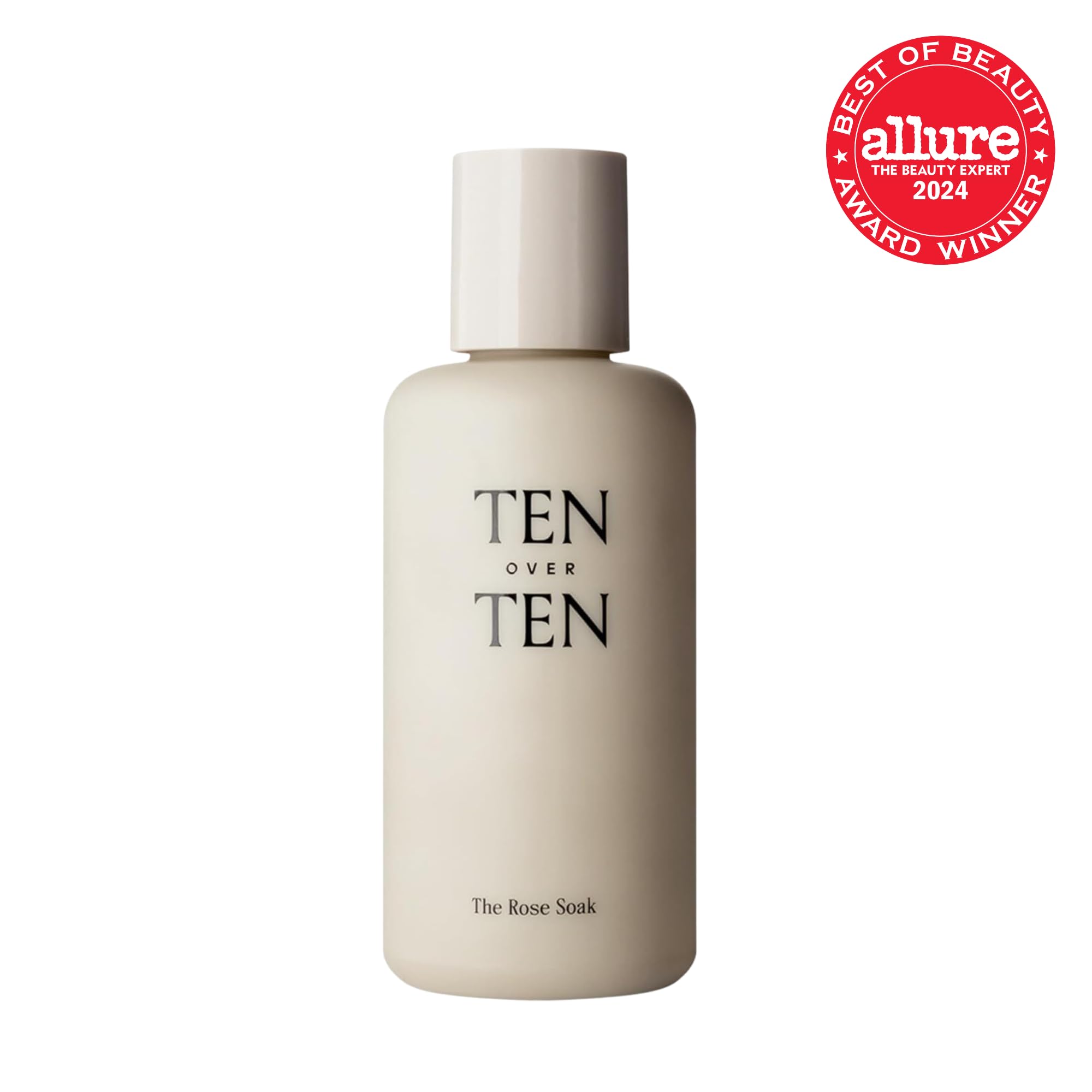 tenoverten The Rose Soak – Acetone-Free Nail Polish Remover | Clean, Natural, Non-Toxic (4 fl oz / 118 ml)