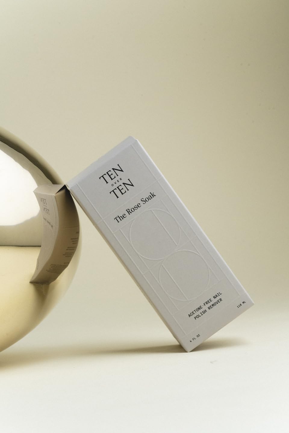 tenoverten The Rose Soak – Acetone-Free Nail Polish Remover | Clean, Natural, Non-Toxic (4 fl oz / 118 ml)