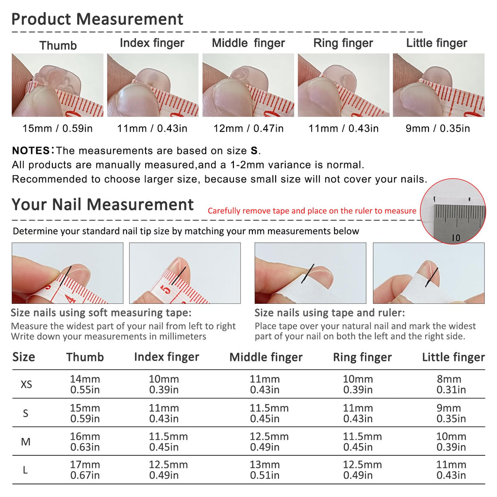 TENPAL Press On Nails Kit with Tools – Nude French 3D Floral Embossed Nails (White French) 10Pcs (M)