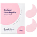 TEREZ & HONOR Collagen Peptide Under Eye Patches – Korean Firming Hydration, 6 Pairs, Travel & Gift Ready