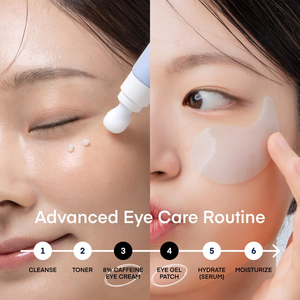 TEREZ & HONOR 2-Step Under Eye Patches + 8% Caffeine Eye Cream – 60 Pcs + 20mL